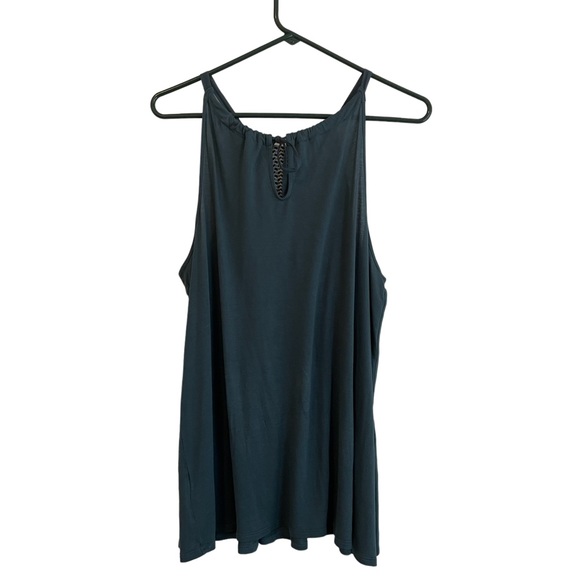 One September Anthropologie Embroidered Tie Back Tank Women's Medium - Picture 7 of 7